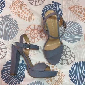 Never worn blue Lauren Conrad platform heels